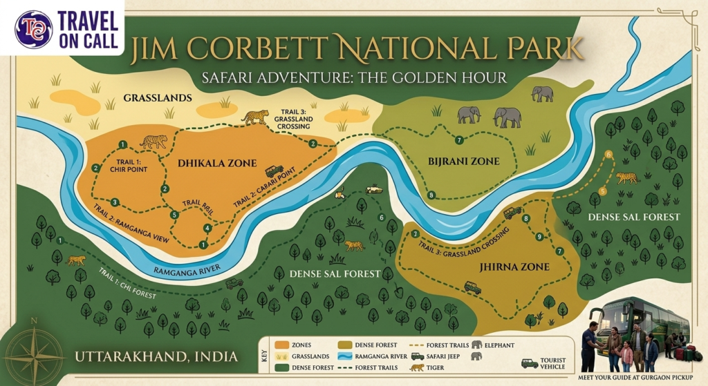 Jim Corbett zones | Travel On Call