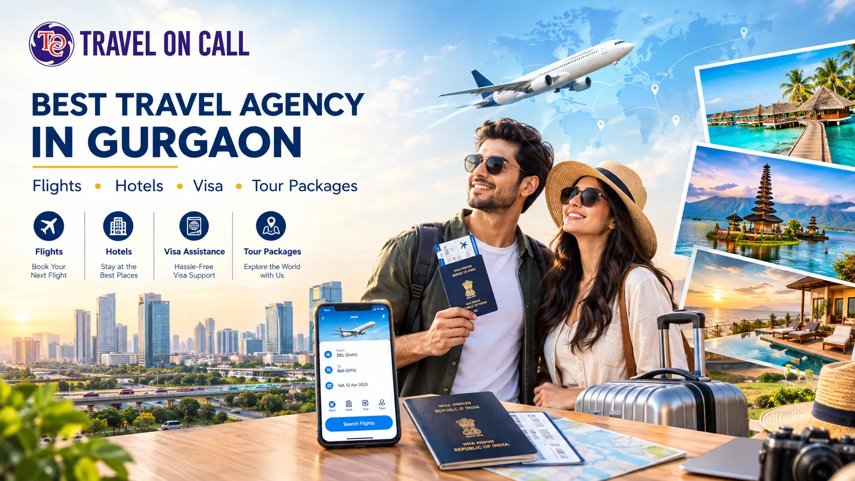 Best Travel Agency in Gurgaon: Flights, Hotels, Visa & Tour Packages