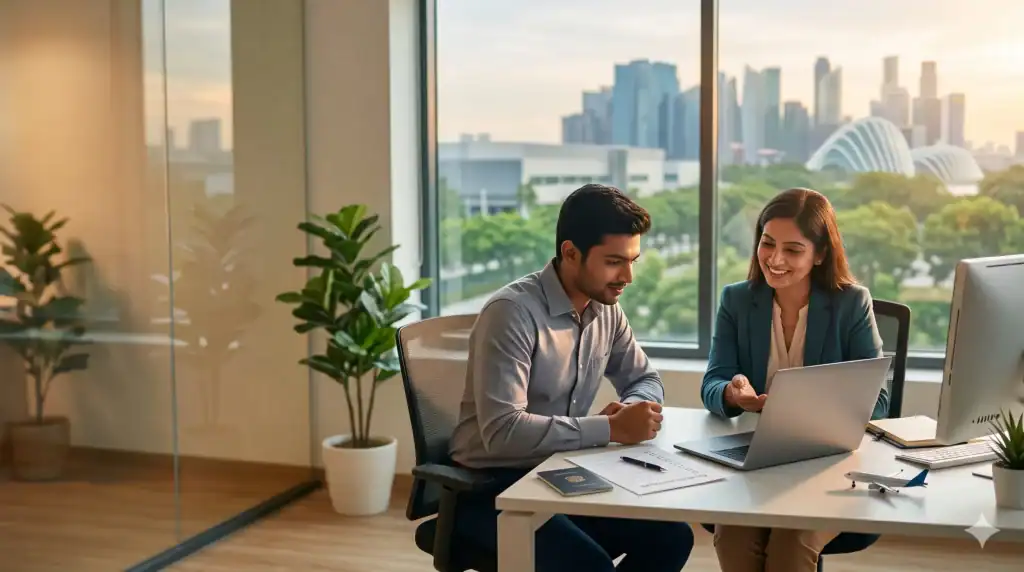 Singapore visa consultant helping travellers in Manesar