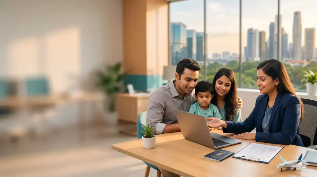 Singapore visa consultant helping travellers in Noida